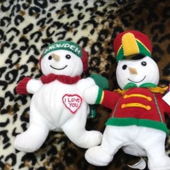 VTG & NEW📌Commonwealth 2 Snowden Raggedy Andy & Ann Plush Snowmen 1999 - Picture 11 of 12